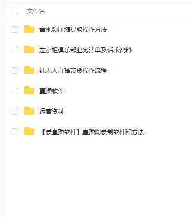 左小姐-直播带货俱乐部十三行、无人直播，全套教程附：工具、文档、话术资料-来缘阁