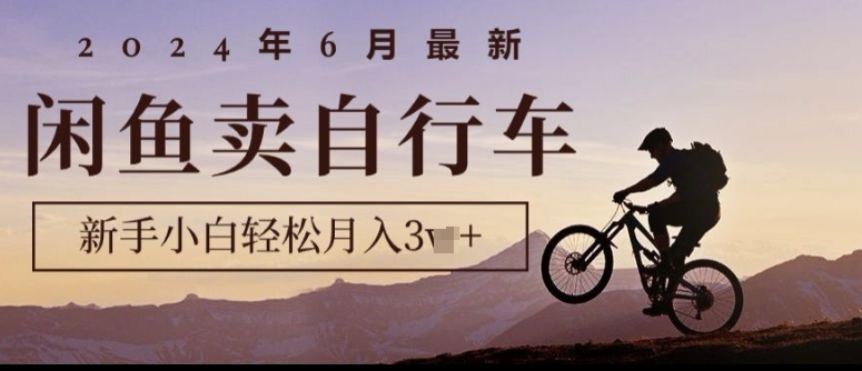 最新闲鱼卖自行车，新手小白轻松月入1w+，无风险项目-来缘阁