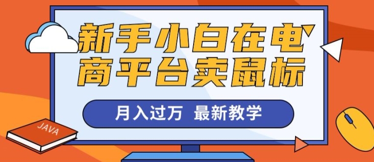 新手小白在电商平台卖鼠标月入过万，最新赚钱教学-来缘阁