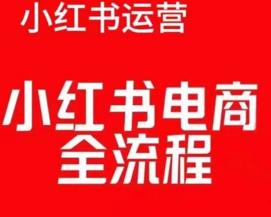 红薯电商实操课，小红书电商全流程-来缘阁