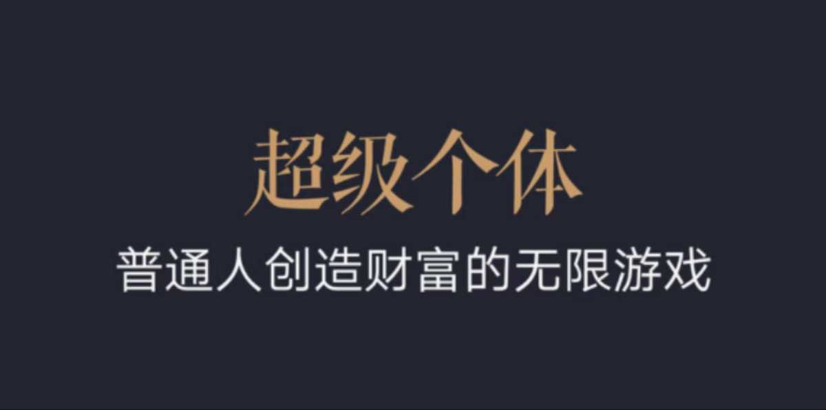 超级个体：2025翻盘指南，普通人创造财富的无限游戏-来缘阁