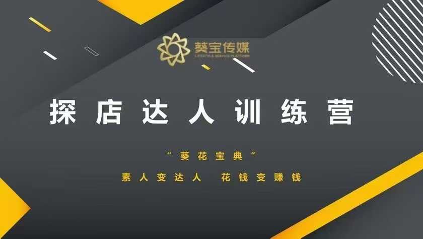 探店达人训练营，素人变达人，花钱变赚钱-来缘阁