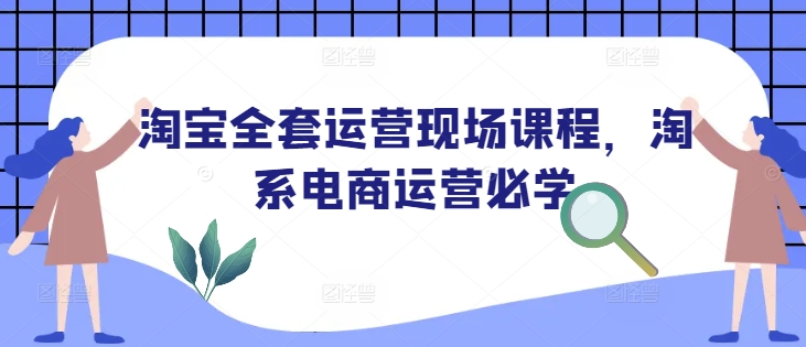 淘宝全套运营现场课程，淘系电商运营必学-来缘阁