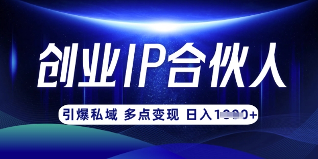 云帆·创业ip合伙人打造3.0，从0到1教你做网创，实现月入过W-来缘阁