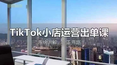 TikTok小店运营出单课，从开店选品、运营出单、发货回款，进行全流程讲解-来缘阁