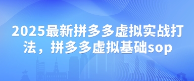 2025最新拼多多虚拟实战打法，拼多多虚拟基础sop-来缘阁