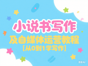 小说书评写作及自媒体运营教程，从0到1学写作-来缘阁