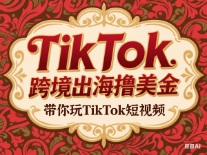 TikTok短视频跨境出海撸美金，带你玩TikTok短视频-来缘阁