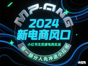 2024新电商风口，小红书无货源电商实战，带一部分人先冲进小红书-来缘阁