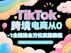 图片[1]-TikTok跨境电商从0-1全链路全方位实操教程，把握多元变化中的全球生意机会-来缘阁