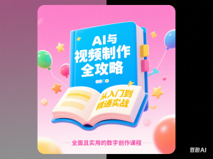 AI与视频制作全攻略从入门到精通实战，全面且实用的数字创作课程-来缘阁