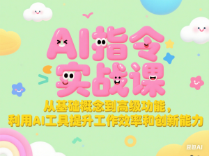 图片[1]-AI指令实战课，从基础概念到高级功能，利用AI工具提升工作效率和创新能力-来缘阁
