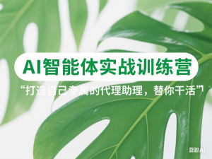 AI智能体实战训练营，打造自己专属的代理助理，替你干活-来缘阁