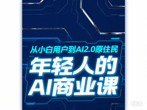 年轻人的AI商业课，从小白用户到AI2.0原住民-来缘阁