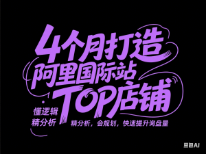 图片[1]-4个月打造阿里国际站TOP店铺，懂逻辑，精分析，会规划，快速提升询盘量-来缘阁