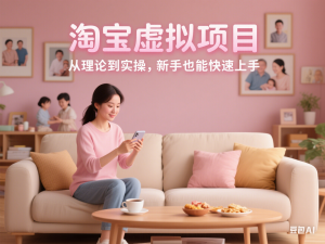 淘宝虚拟项目，从理论到实操，新手也能快速上手-来缘阁