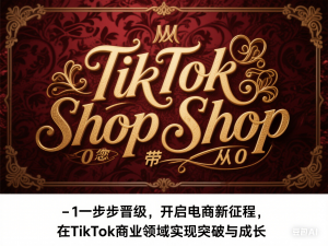TikTok Shop带您从0-1一步步晋级，开启电商新征程，在TikTok商业领域实现突破与成长-来缘阁
