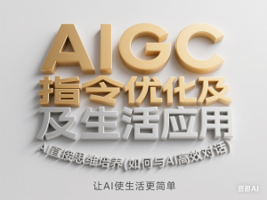 AIGC指令优化及生活应用，AI直接思维培养(如何与AI高效对话)，让AI使生活更简单-来缘阁