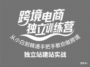 跨境电商独立站训练营，从小白到精通手把手教你做跨境+独立站建站实战-来缘阁