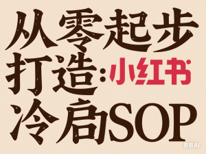 从零起步打造小红书：小红书冷启动SOP-来缘阁