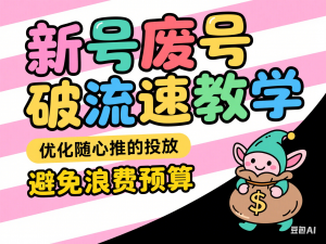 图片[1]-新号废号破流速教学，​优化随心推的投放，避免浪费预算-来缘阁