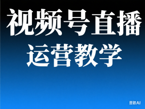 视频号直播运营教学，视频号直播流量的底层逻辑，直播卖货过程中遇到的各种问题-来缘阁