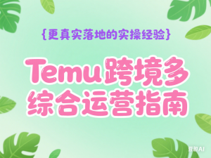 Temu跨境多多综合运营指南，更真实落地的实操经验-来缘阁