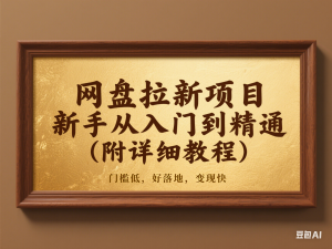 网盘拉新项目，新手从入门到精通(附详细教程)，门槛低，好落地，变现快-来缘阁