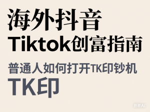 图片[1]-海外抖音Tiktok创富指南，普通人如何打开TK印钞机-来缘阁
