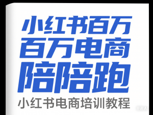 小红书百万电商陪跑，小红书电商培训教程-来缘阁