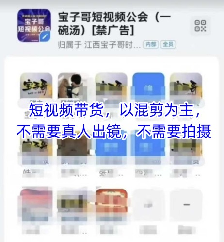 宝子哥头部团队短视频带货，以混剪为主，不需要真人出镜，不需要拍摄-来缘阁