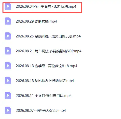 拼多多实战特训营(更新26年9月-来缘阁
