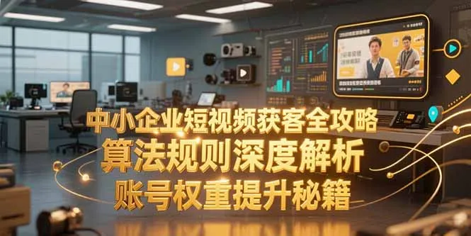 中小企业短视频获客全攻略，算法规则深度解析，账号权重提升秘籍-来缘阁