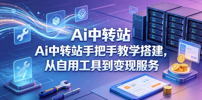 Ai中转站手把手教学搭建，从自用工具到变现服务-来缘阁