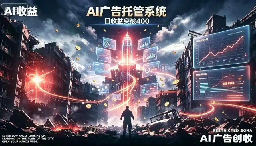 AI智能广告，全自动化运行，单日可达400+，小白新手0基础上手【揭秘】-来缘阁