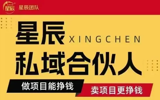 全网首发星辰私域项目合集，最新实操玩法，短期快速实现变现-来缘阁