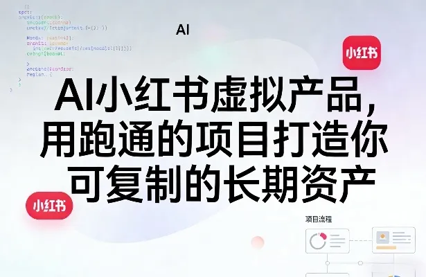 AI小红书虚拟产品，用跑通的项目打造你可复制的长期资产-来缘阁
