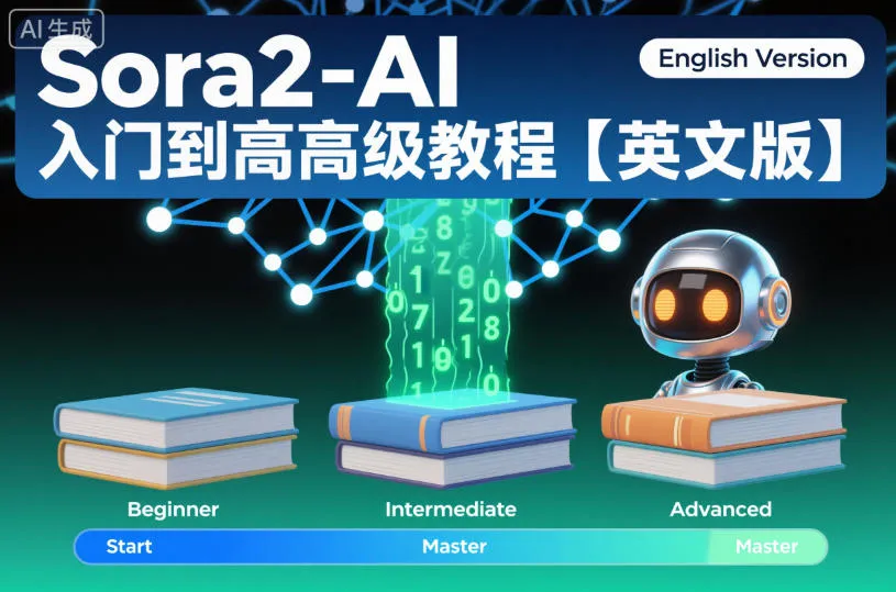 Sora2-AI入门到高级教程【英文版】-来缘阁