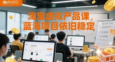 淘宝虚拟产品课，蓝海项目依旧稳定-来缘阁