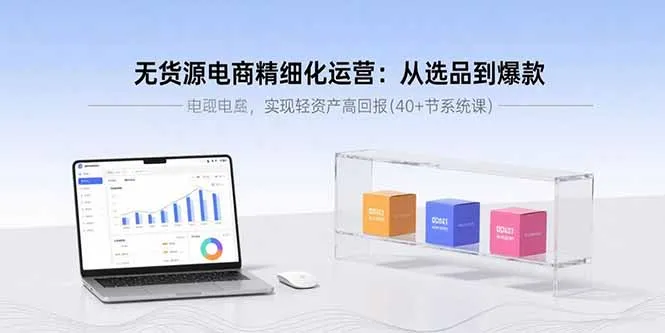 无货源电商精细化运营：从选品到爆款，实现轻资产高回报(40+节系统课-来缘阁
