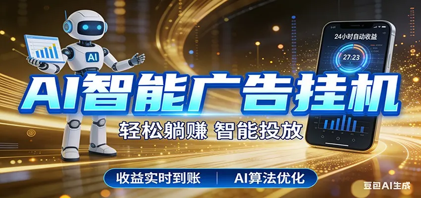 智能广告挂机新时代,利用碎片化时间实现稳定被动收益,AI帮你持续盈利-来缘阁