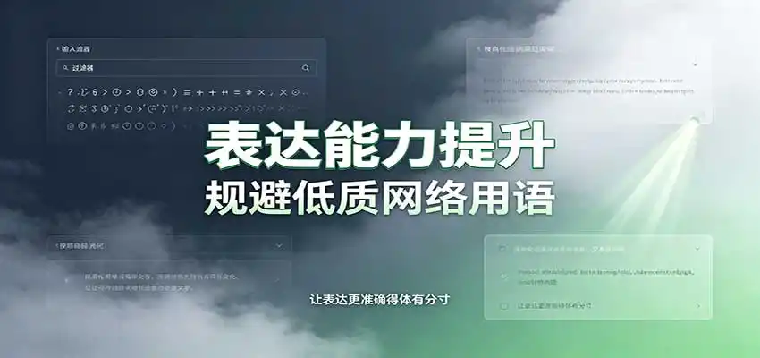 表达能力提升:语言塑造思想逻辑,规避低质网络用语,强化心智感知-来缘阁