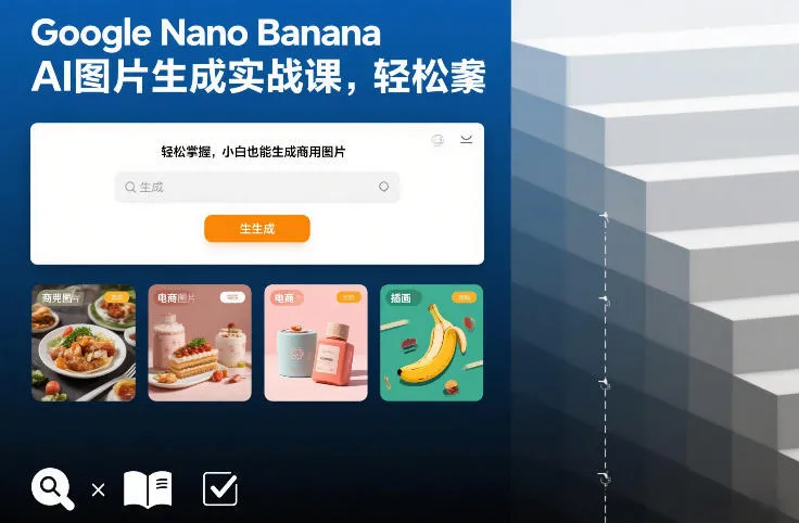 Google Nano Banana AI图片生成实战课,轻松掌握,小白也能生成商用图片-来缘阁
