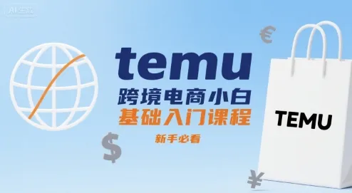 temu跨境电商小白基础入门课程,新手必看-来缘阁