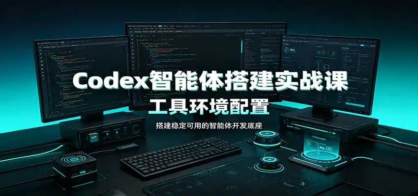 Codex智能体搭建实战课：工具环境配置，自定义技能开发，多业务自动化教学-来缘阁