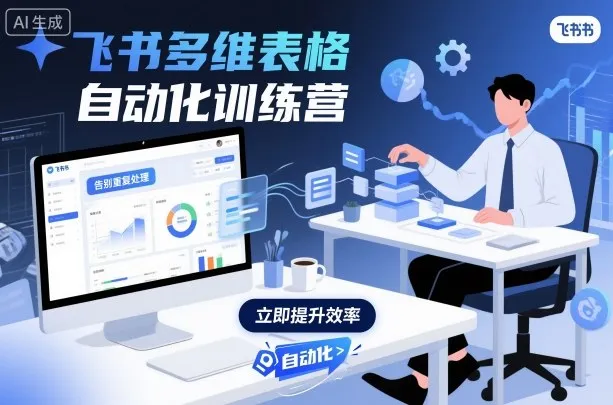 飞书多维表格自动化训练营，手把手教你告别重复处理，用多维表格开启高效办公新模式-来缘阁
