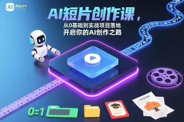 AI短片创作课，从0基础到实战项目落地，开启你的AI创作之路-来缘阁