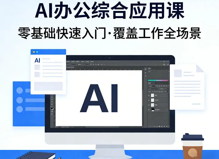 AI办公综合应用课,零基础快速入门,覆盖了工作中各种应用场景-来缘阁