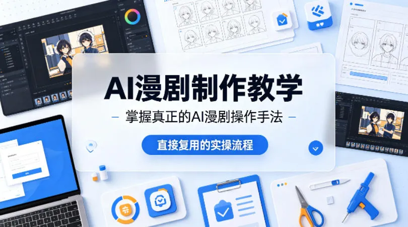 AI漫剧制作教学，带你掌握真正的AI漫剧操作手法，直接复用的实操流程-来缘阁