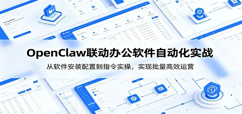 OpenClaw自动化实操课：从软件安装配置到指令实操，实现批量高效运营-来缘阁
